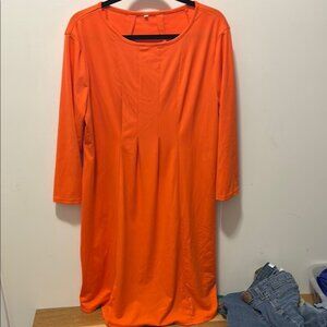 Elegant Orange Dress